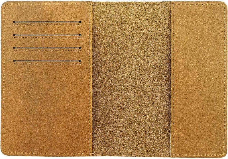 AGBIADD حامل جواز سفر مضاد لتقنية RFID (بني) - Image 3