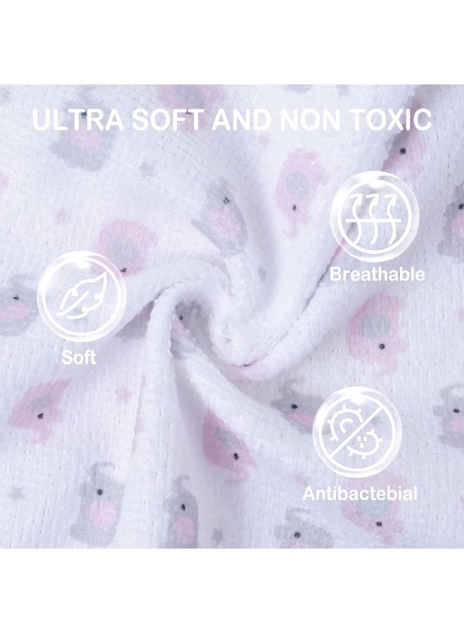 Softan Baby Washcloths, 24Pack Baby Wash Cloths Extra Soft & Ultra Absorbent, Baby Towels and Washcloths Face Towel Unisex for Boys Girls Face & Body, Washclothes Gentle on Sensitive Skin, 9''x 9'' - Image 2