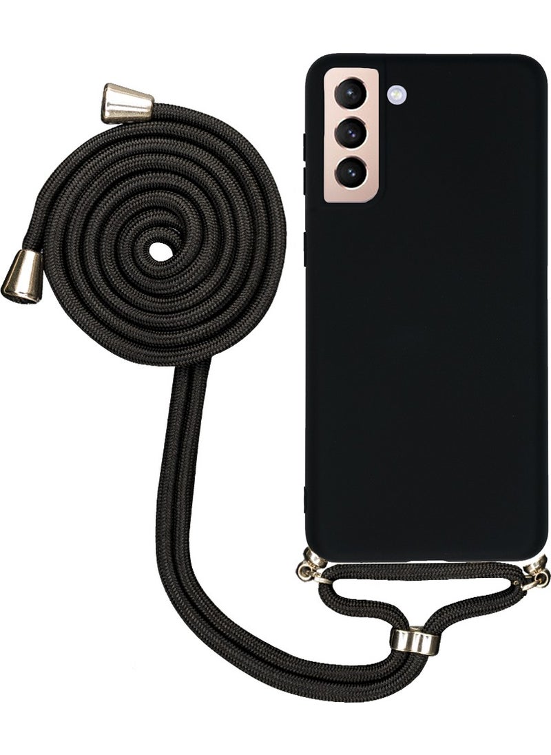TahTicMer Samsung Galaxy A24 A245 Compatible Case Silicone Neck Strap Rope Launch Cover Colorful Tpu 