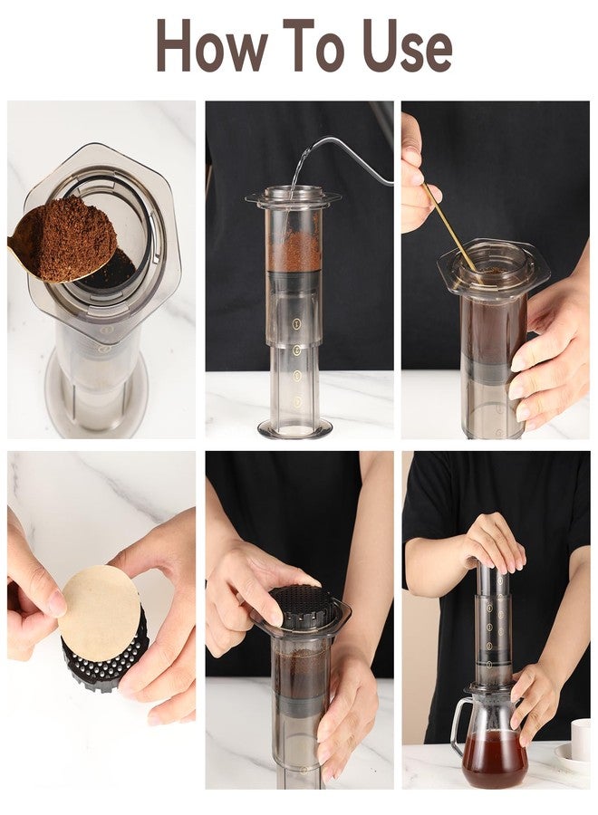 Prudiut 400 Pcs Replacement Coffee Filter Paper, 2.5in Unbleached Natural Round Coffee Filter Coffee Accessories Compatible with Aeropress Coffee Makers - Image 4