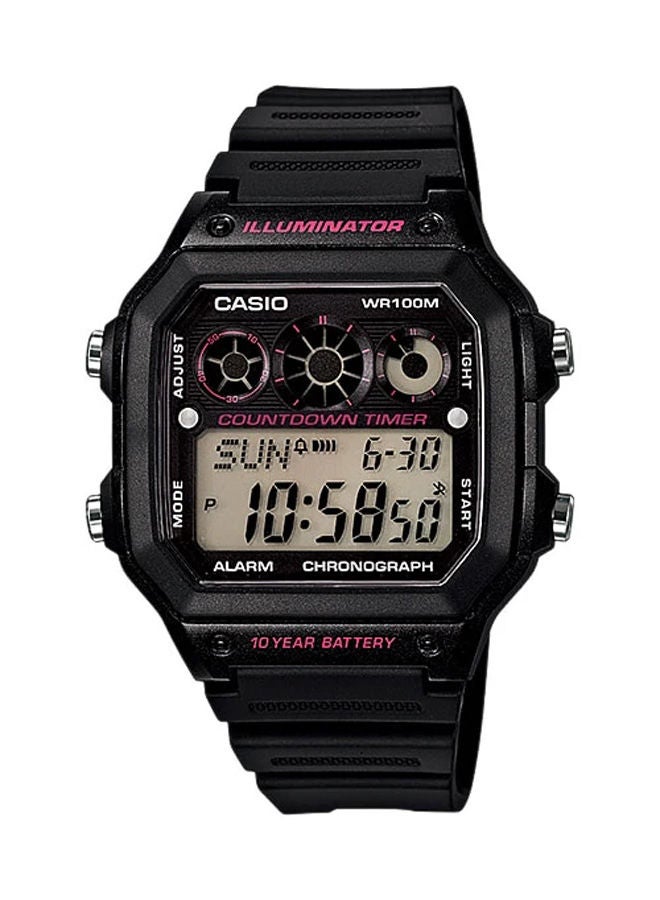 CASIO Resin Digital Wrist Watch AE-1300WH-1A2VDF - Image 1