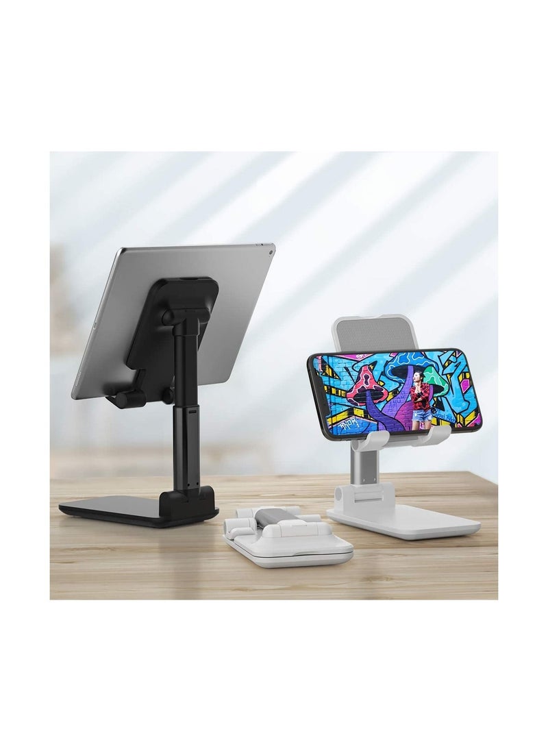 Generic - Foldable & Adjustable Tablet Stand, Extendable Compact Desktop Tablet Stand Holder Cradle Dock Compatible with Phones, Ipad Pro 11, Samsung Galaxy Tabs - Image 1