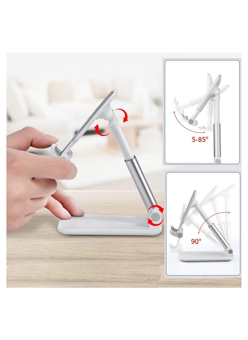 Generic - Foldable & Adjustable Tablet Stand, Extendable Compact Desktop Tablet Stand Holder Cradle Dock Compatible with Phones, Ipad Pro 11, Samsung Galaxy Tabs - Image 1
