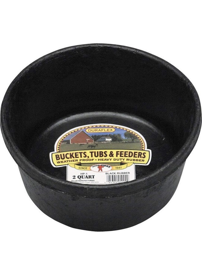 Little Giant Farm & Ag HP1 2 Quart Rubber Feed Pans