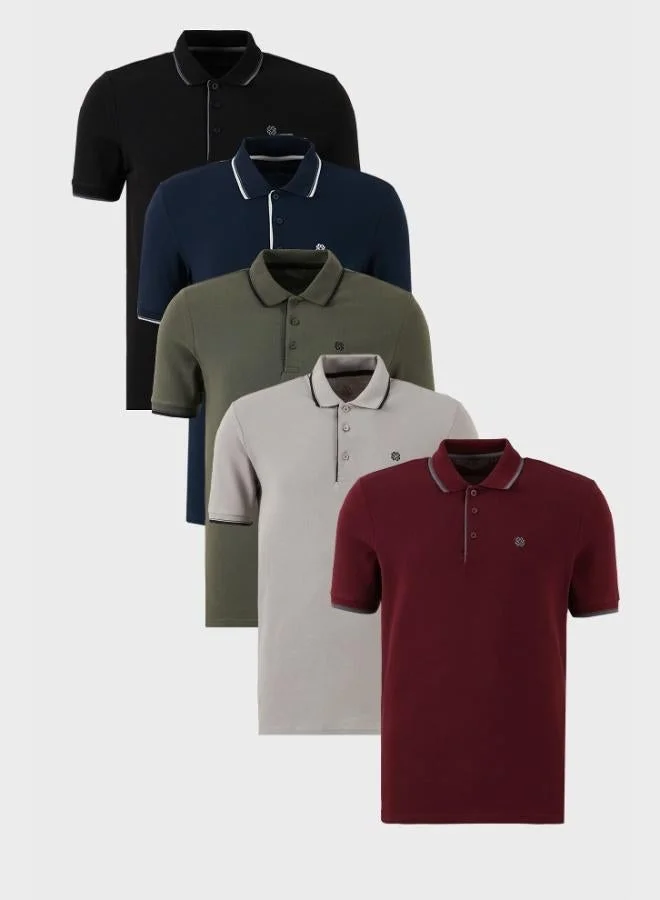 بوراتي تيشيرت رجالي بولو قطن  قطع