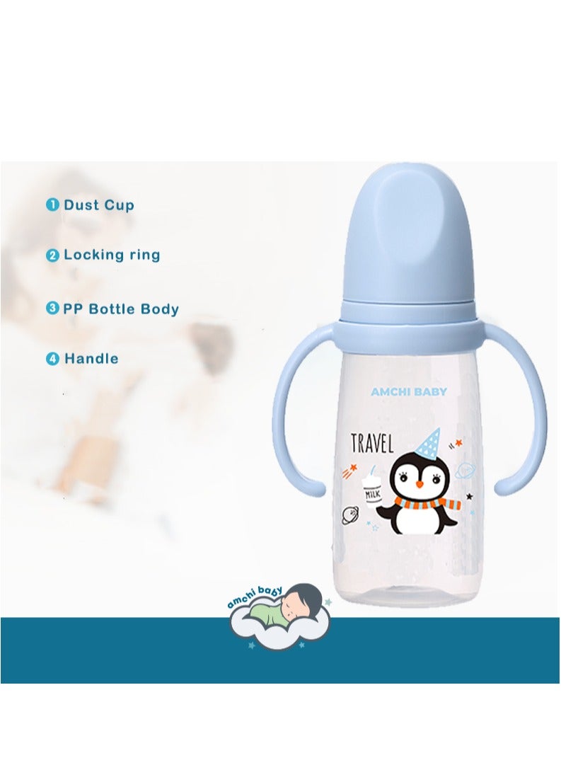 أمتشي بيبي زجاجة رضاعة بمقبض سعة 200 مل - 2 قطعة - Image 2