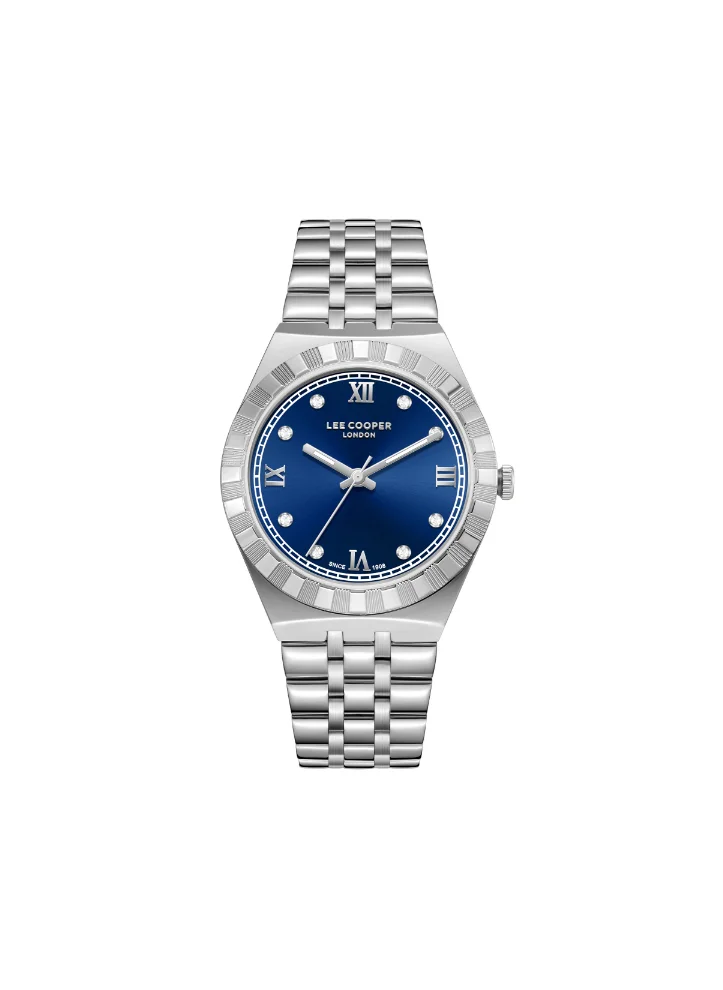Lee Cooper Lee Cooper LC08059.390 Women's Analog Display Watch & Metal Strap Silver