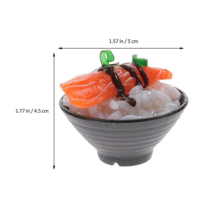 Realistic Beef Rice Sushi Model 2Pcs Pretend Play Kitchen Toy Photography Prop - Image 3