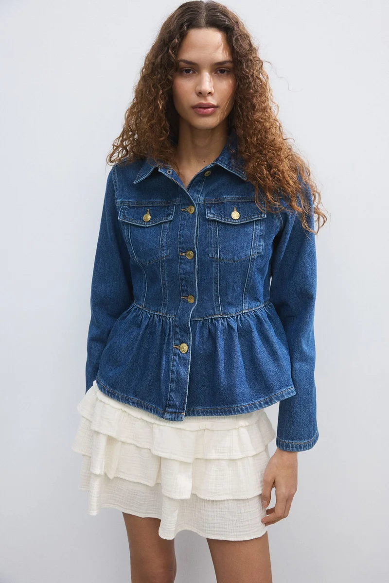 H&M Tiered viscose mini skort