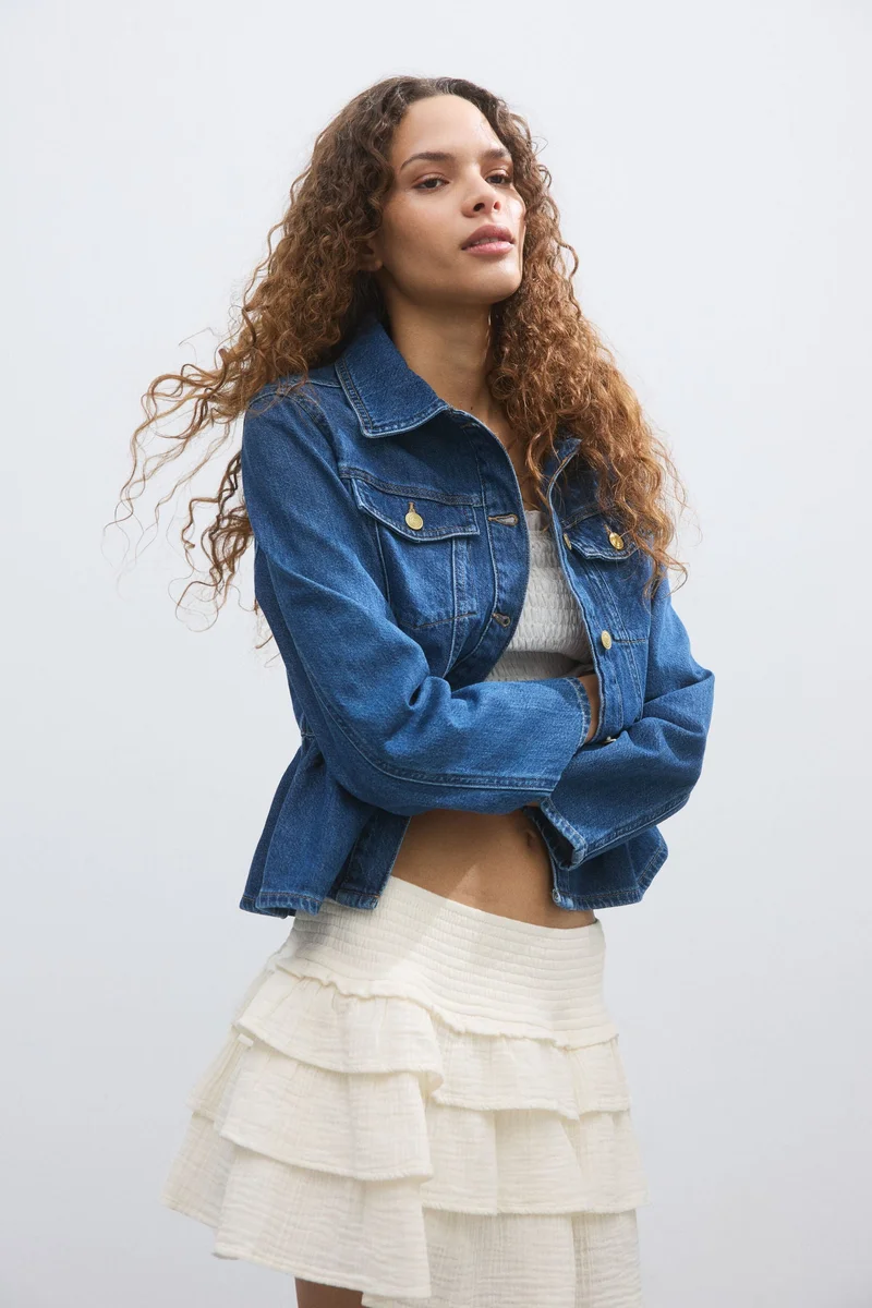 H&M Tiered viscose mini skort