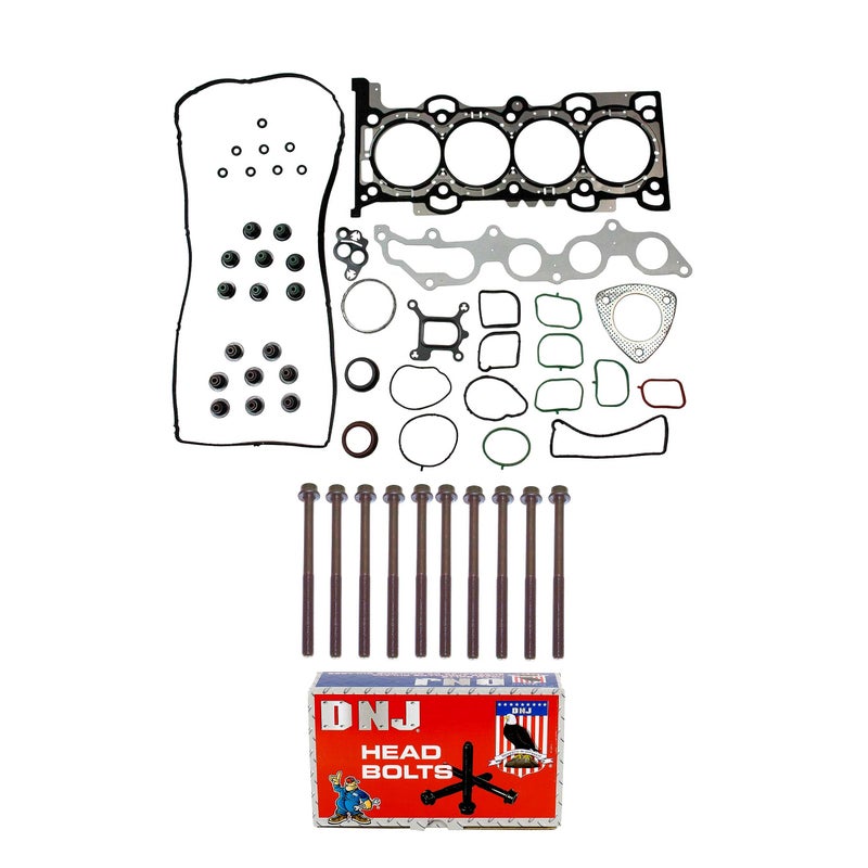 DNJ HGB4319 Cylinder Head Gasket Set with Head Bolt Kit for 20112013 Ford Fusion 25L 2488cc 152cid L4 DOHC