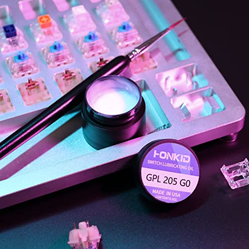 HONKID Keyboard Switch Lube GPL 205G0 0.35 oz,Mechanical Keyboard Keycaps Lubricant Lubes Stabilizer Lubricating - Image 5