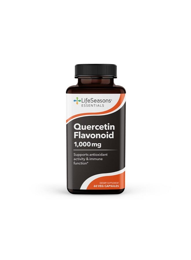 LifeSeasons Essentials Quercetin Flavonoid - Supports Antioxidant Activity & Immune Function - Boosts Allergy Defense & Sinus Health - Assists Natural Regulation Histamine - 1000mg - 60 Capsules - Image 1