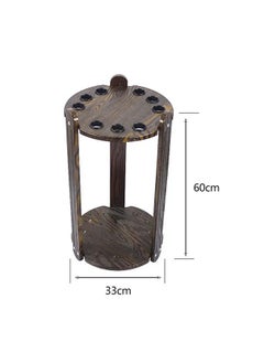 Max Strength 9-Pool Cue Rack  Stylish Round Billiard Stick Stand for Organized Storage  - Image 5