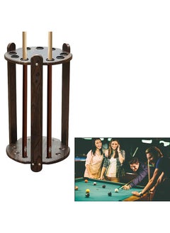 Max Strength 9-Pool Cue Rack  Stylish Round Billiard Stick Stand for Organized Storage  - Image 4