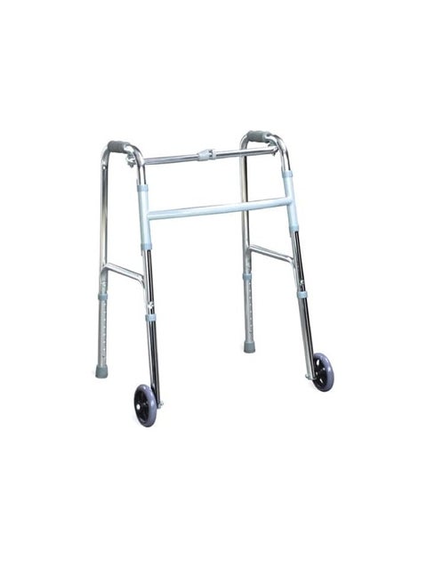 Walker with Wheels AKM Balanced Frame Folding Walker Suitable For Adults,Seniors & Patients