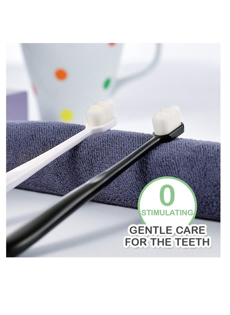 EasyHonor EasyHonor Extra Toothbrush for Sensitive Gums, Micro Fur Manual Toothbrush with 20000 Soft Floss Bristle for Pregnant Women, Elderly, Braces and Gum Recessions, Protect Fragile Gums (6 Pack)  - Image 5