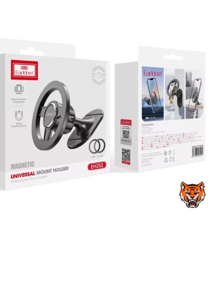 TIGER - "Magnetic Car Holder – Black, Secure and Convenient Mount for Smartphones" - Image 1
