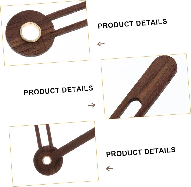 Uonlytech Wood Clock Hands Set Precision Clock Hand Needle for DIY Projects 5-Piece Kit - Image 3