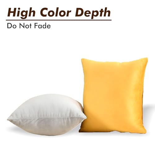 Yellow Weaves Velvet Super Soft Cushion Cover 16 X 16 Inches, Pack of 5 Pieces, (Multi 2), 300 TC - Image 2