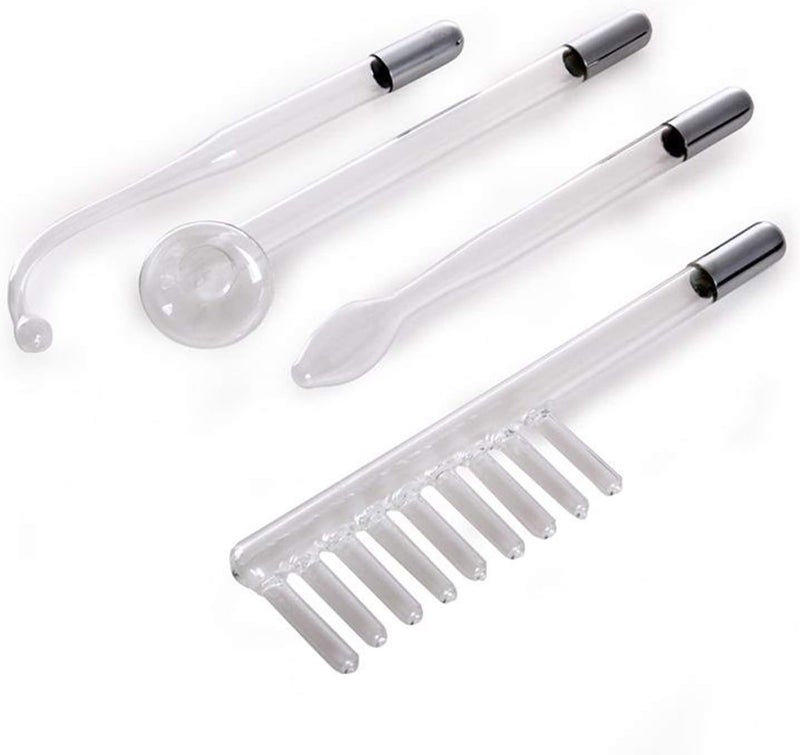 كلاراكو جهاز تدليك الوجه عالي التردد مع أنبوب أرجون، 4 قطع، لشد البشرة، وتقليل التجاعيد، وتجميل بصيلات الشعر، وعصا العلاج الكهربائي - Image 2