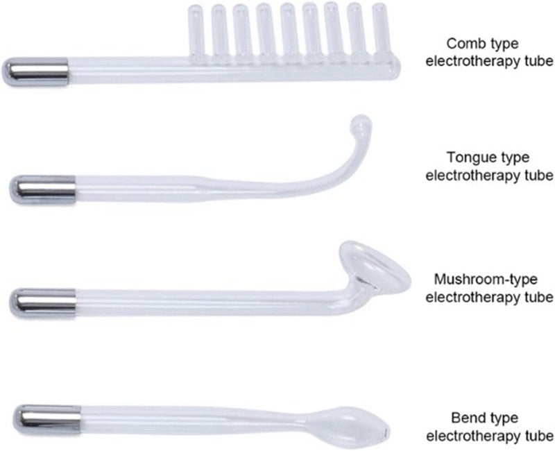 كلاراكو جهاز تدليك الوجه عالي التردد مع أنبوب أرجون، 4 قطع، لشد البشرة، وتقليل التجاعيد، وتجميل بصيلات الشعر، وعصا العلاج الكهربائي - Image 5