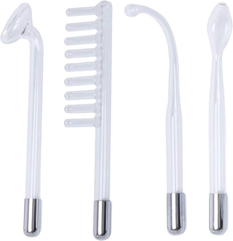 كلاراكو جهاز تدليك الوجه عالي التردد مع أنبوب أرجون، 4 قطع، لشد البشرة، وتقليل التجاعيد، وتجميل بصيلات الشعر، وعصا العلاج الكهربائي - Image 1