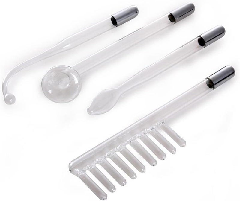 كلاراكو جهاز تدليك الوجه عالي التردد مع أنبوب أرجون، 4 قطع، لشد البشرة، وتقليل التجاعيد، وتجميل بصيلات الشعر، وعصا العلاج الكهربائي - Image 3