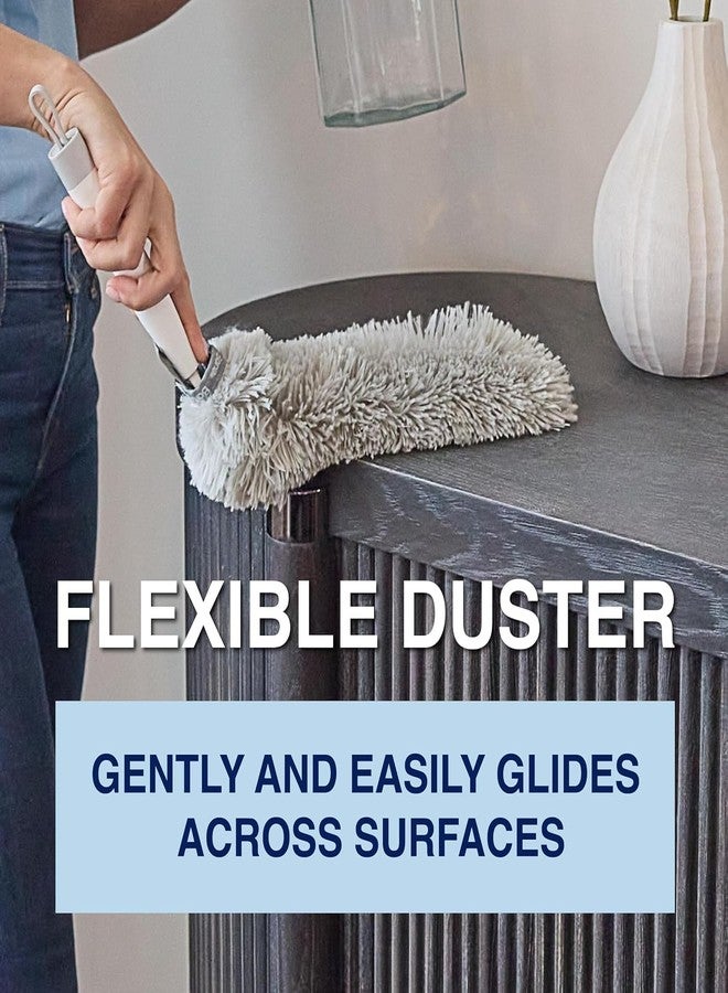 Bona High Performance Dusting System - 1 Compact Handle, 5 Disposable Dusters, & 1 Reusable Duster - Compact Dusting Kit Removes Dust & Pet Hair - Image 2