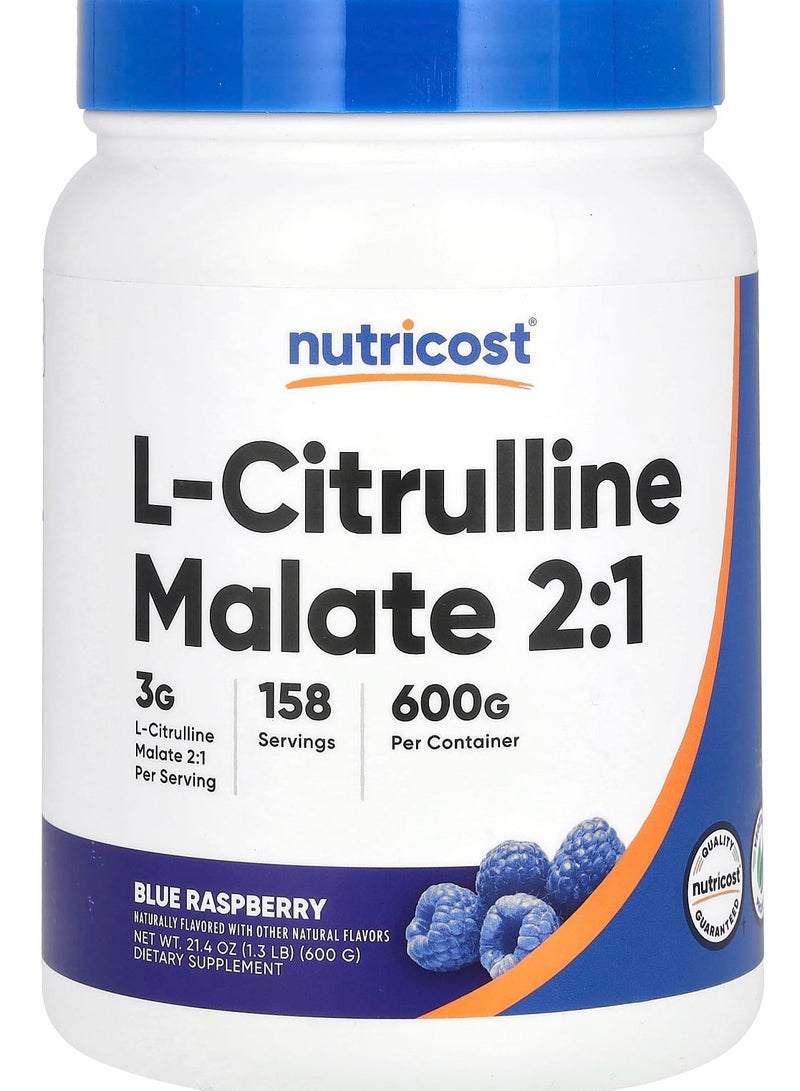 Nutricost مالات L-سيترولين 2:1، توت أزرق، 21.4 أونصة (600 جرام)
