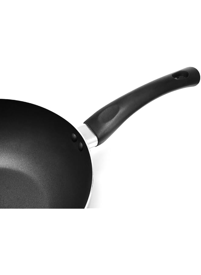 بلاك ستون مقلاة غير لاصقة للطهي مع سطح مطلي بمادة غير لاصقة بنسبة 100% مقلاة غير لاصقة مع مقبض مساعد للحفاظ على البرودة آمنة للاستخدام في غسالة الأطباق مقلاة سيراميك صديقة للبيئة مقاس 26 سم - Image 2