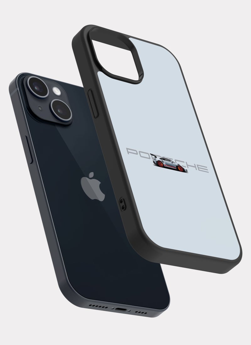 بكسلات كفر ايفون 14 بورش جي تي 3 ار اس رمادي - Image 2