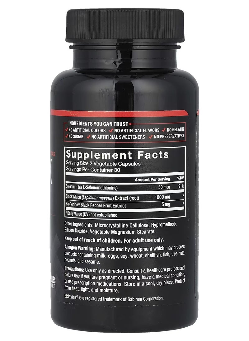Force Factor Black Maca 1000mg - 60 Capsules  - Image 2