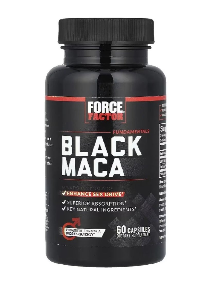 Force Factor Black Maca 1000mg - 60 Capsules  - Image 1
