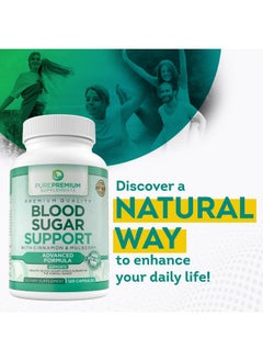 PUREPREMIUM SUPPLEMENTS PurePremium Supplements Blood Sugar Support - Cinnamon Supplements to Support Blood Sugar Levels Already in The Normal Range - Capsules with Bitter Melon, Mulberry, Zinc, Biotin, Vitamin C - 120 Count  - Image 5