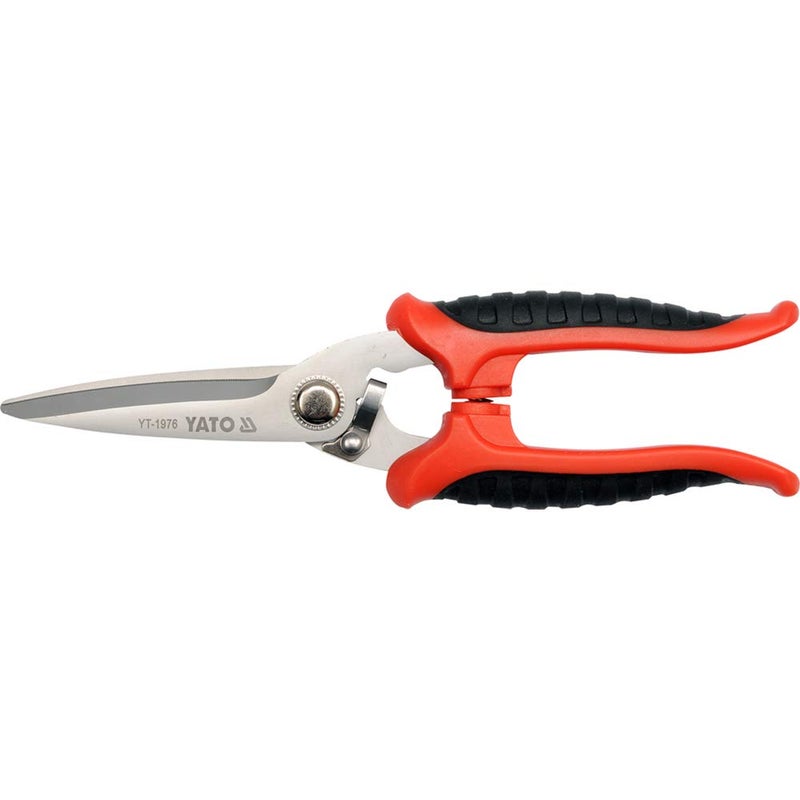 Yato YT1976 Multi Function Scissors 3Cr13SS stainless steel5054 HRCLength 200mmNonslip TPR layerIndustrial ToolsPower ToolsHand ToolsWorkshopsHousehold WorksCutting Tools - Image 1