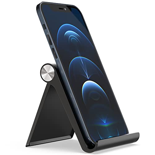 ELV Foldable, Portable, Tablet/Phone Stand. Compatible Phone Holder for iPhone, Android, Samsung, Oneplus, Xiaomi, Oppo, Vivo, Asus. Perfect for Bed,Office, Home,Gift and Desktop (Black) Tabletop - Image 2
