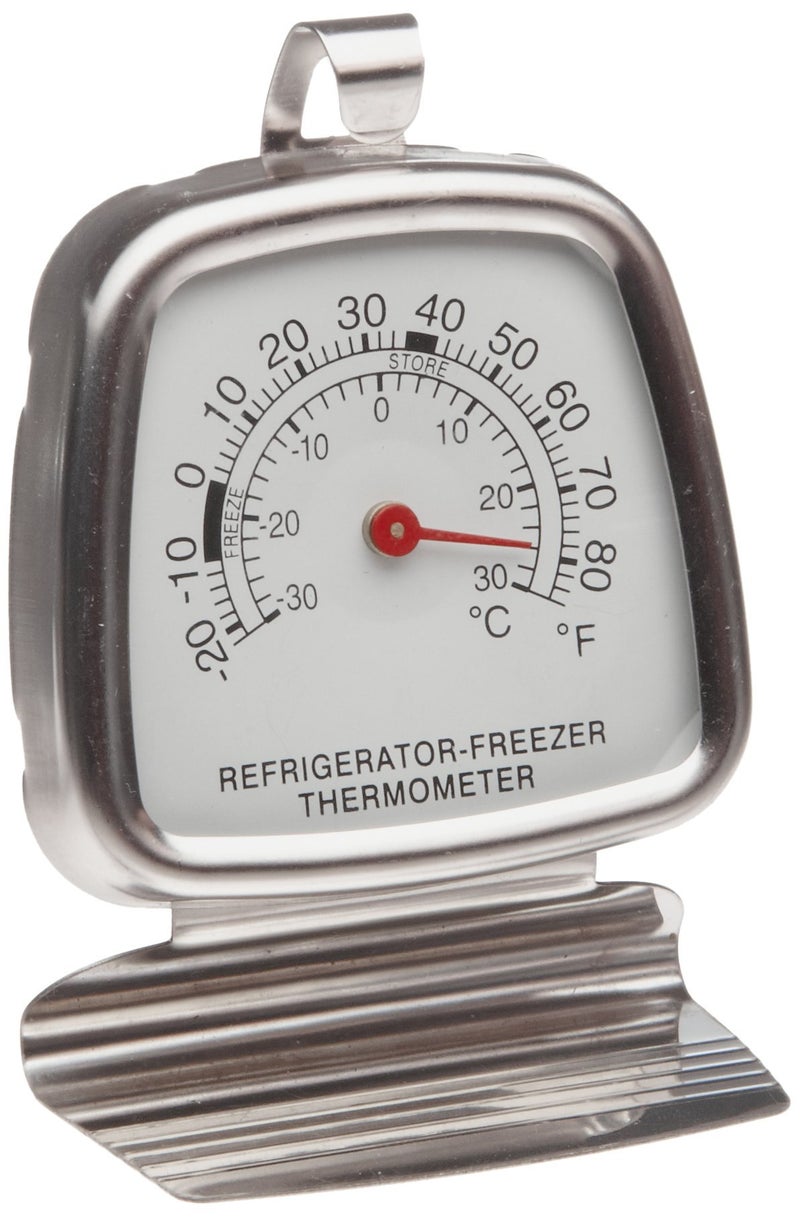 Supco Supco ST03 Stainless Steel Refrigerator Freezer Thermometer 20 to 80 Degrees F 