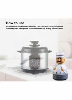 Y&D Timers 55 Minutes Mechanical Kitchen Cooking Timer Clock Loud Alarm Counters Manual (Chef)  - Image 4