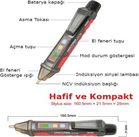 UniT Uni-T UT12E Non-Contact Ac Voltage Voltage Detector - Image 3