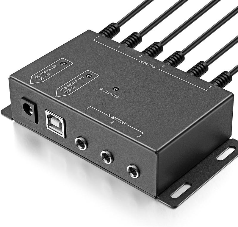 ICESPRING Infrared Repeater System IR Repeater Kit Control Up to 10 Devices Hidden IR System Infrared Remote Control Extender Kit - Image 3