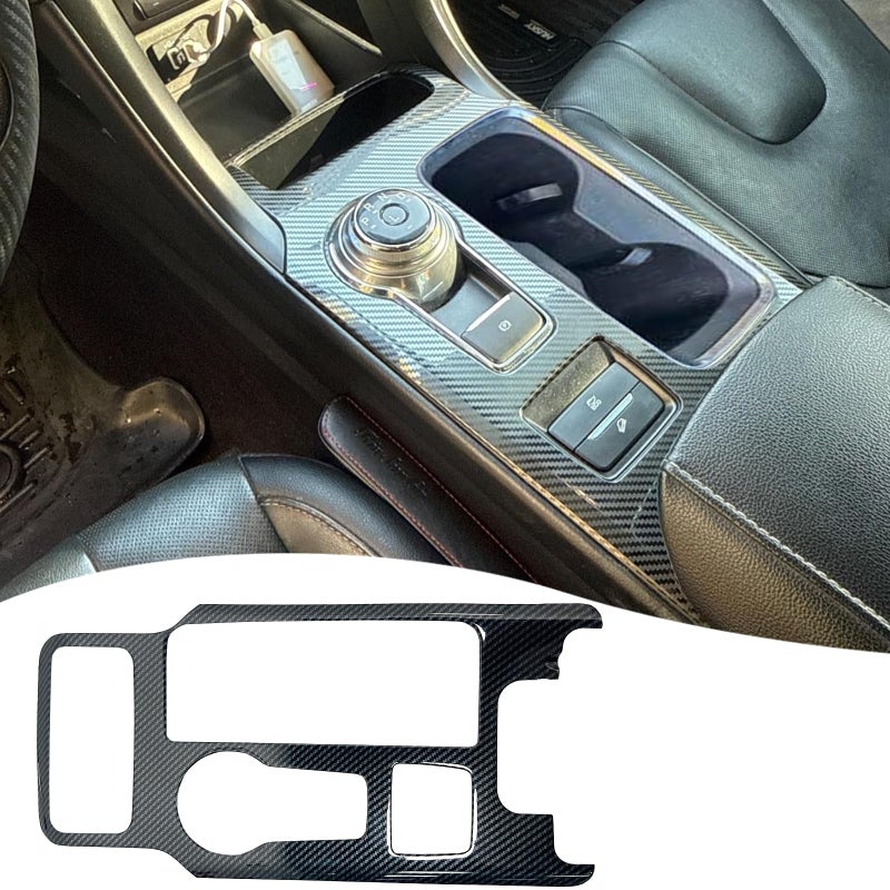 MUXEE Console Gear Shifter Panel Coverfor Ford Fusion 2017 2018 2019 2020 ABS Carbon Fiber Sport Style Console Gear Shifter Panel Cover Accessoriesfor Manual Shift Lever Model - Image 2