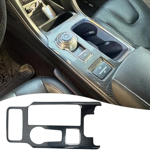 MUXEE Console Gear Shifter Panel Coverfor Ford Fusion 2017 2018 2019 2020 ABS Carbon Fiber Sport Style Console Gear Shifter Panel Cover Accessoriesfor Manual Shift Lever Model - Image 1