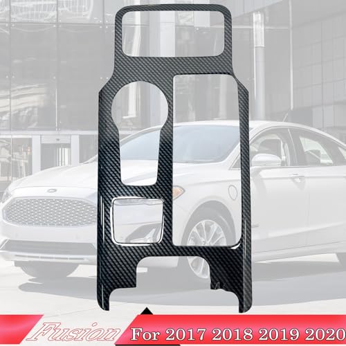 MUXEE Console Gear Shifter Panel Coverfor Ford Fusion 2017 2018 2019 2020 ABS Carbon Fiber Sport Style Console Gear Shifter Panel Cover Accessoriesfor Manual Shift Lever Model - Image 3