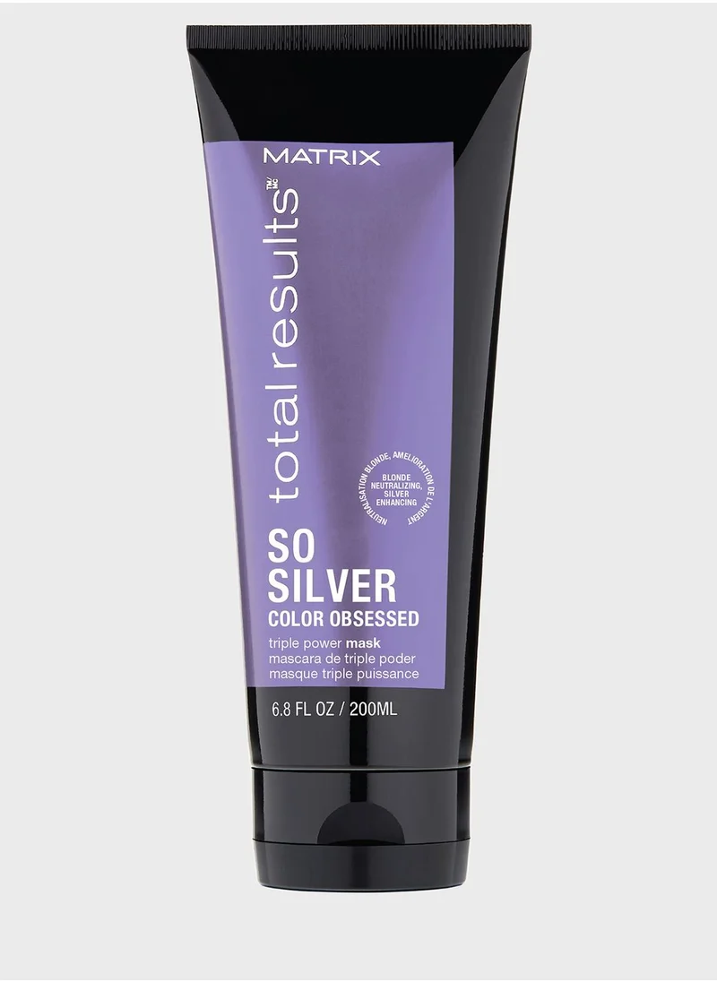 MATRIX Matrix So Silver Triple Power Toning Hair Mask for Blonde and Silver Hair 200ml