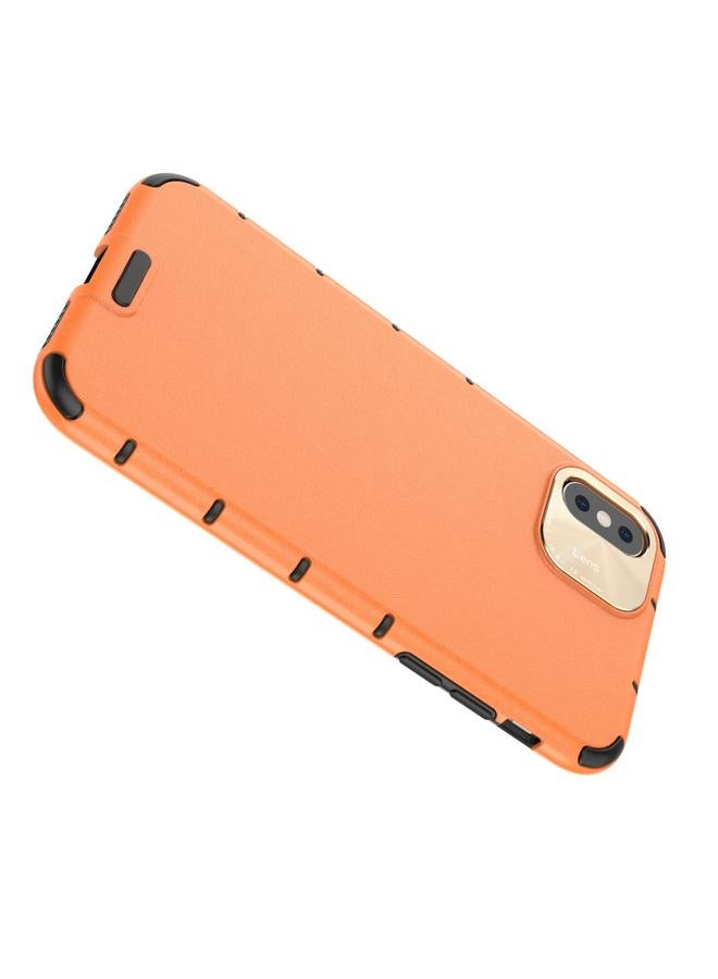 اس-توب جراب لهاتف iPhone XS Max مصنوع من الجلد المحبب المقاوم للصدمات من البولي كربونات + TPU - Image 3