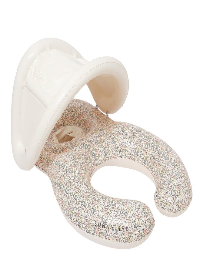 سني لايف مقعد أطفال SUNNYLiFE Float Together، بنقشة زهور صغيرة مستوحاة من الحديقة، مصنوع من مادة PVC، أبعاده 43.31 × 29.13 × 25.59 بوصة، ووزنه 1.87 رطل. - Image 1