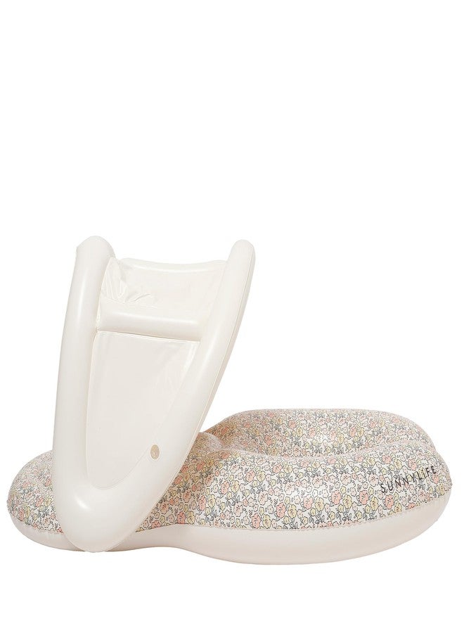 سني لايف مقعد أطفال SUNNYLiFE Float Together، بنقشة زهور صغيرة مستوحاة من الحديقة، مصنوع من مادة PVC، أبعاده 43.31 × 29.13 × 25.59 بوصة، ووزنه 1.87 رطل. - Image 3