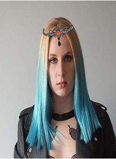 RechicGu Black Vampire Bat Red Stone Halloween Headband Tiara Comb Costume Crown Accessory Queen Party Bride Fascinator Alice Band  - Image 4