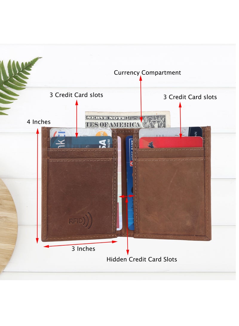 LAVERI LEATHER Laveri Genuine Leather Designer Card Holder Wallet With RFID Protection 1977L  - Image 2